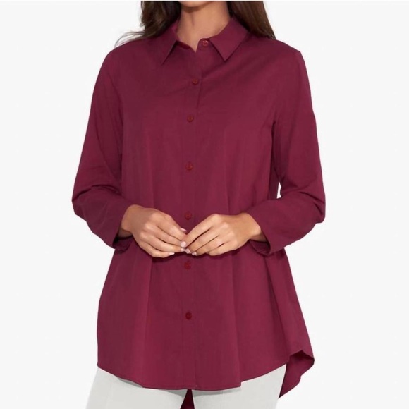 ▪️NWT STELLA CARAKASI  
Prime Time Tunic In Magenta - Picture 2 of 11